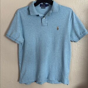 POLO Ralph Lauren Men’s Polo Shirt Custom Slim Fit Medium Blue